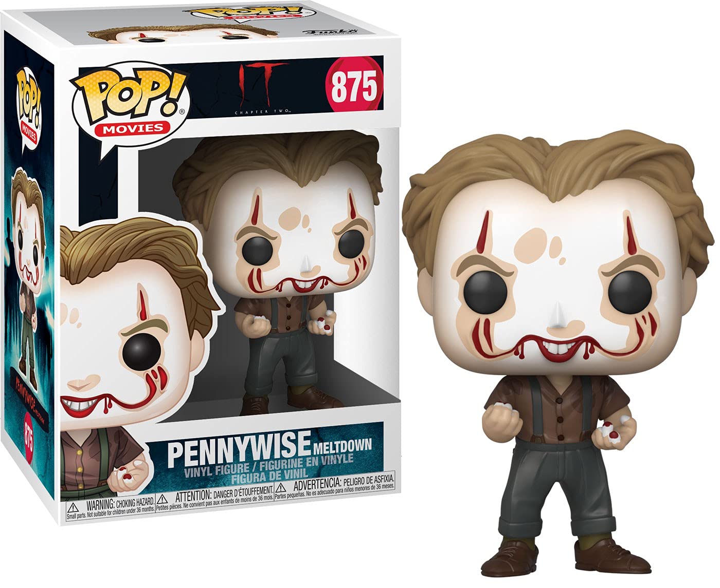 Funko Pop! Movies: IT 2-Pennywise Meltdown IT Chapter 2 Balloon 13 - It - Collectable Vinyl Figure - Gift Idea - Official Merchandise - Toys for Kids & Adults - Movies Fans
