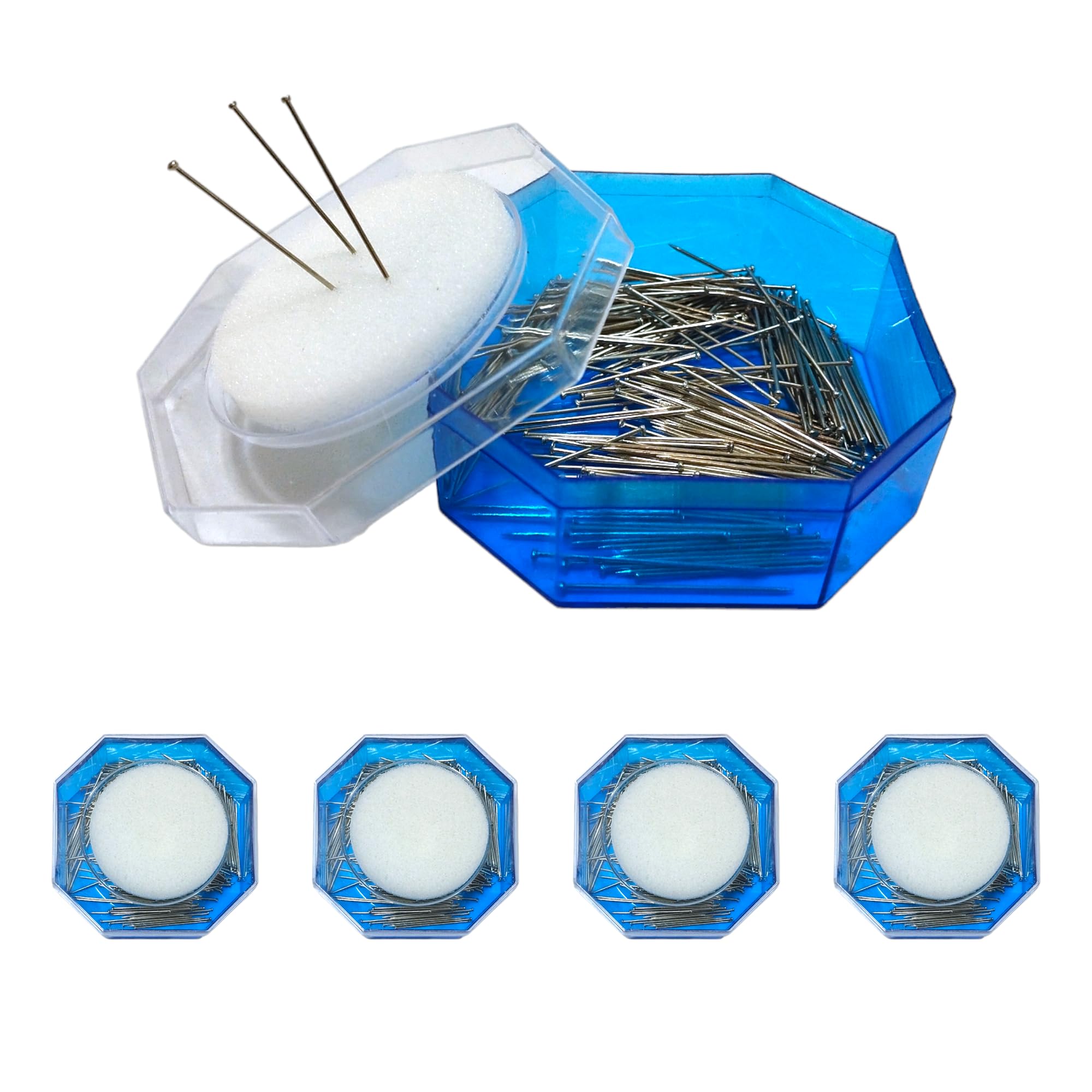 JYC CREATIVE Sewing Pins, 400 Units, Professional Pins, Stainless Steel Pins, Tailor Pins, Fine Pins, Pins for Sewing and Crafts,