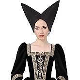 FURPHI Medieval Escoffion Hat Late Middle Ages Headwear Halloween LARP Costume Accessories for Women