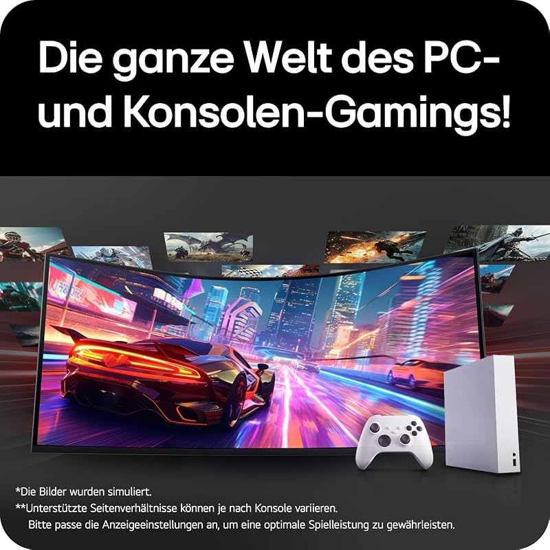 Ultragear™ 52G930B-B 52 Zoll 21:9 Curved 5K2K VA Gaming Monitor, 240Hz, DisplayHDR™ 600, AMD FreeSync Premium, USB-C (90W), Schwarz