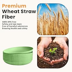Homienly Wheat Straw Plates,Lightweight Unbreakable