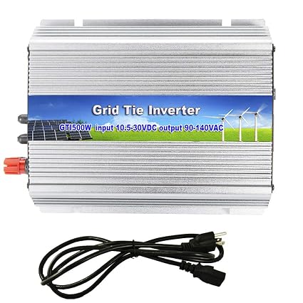 Meshbean 500w Grid Tie Mppt Power Inverter Converter For Solar Panel System Pure Sine Wave Usa 500w Solar Input 108v 30v Dc
