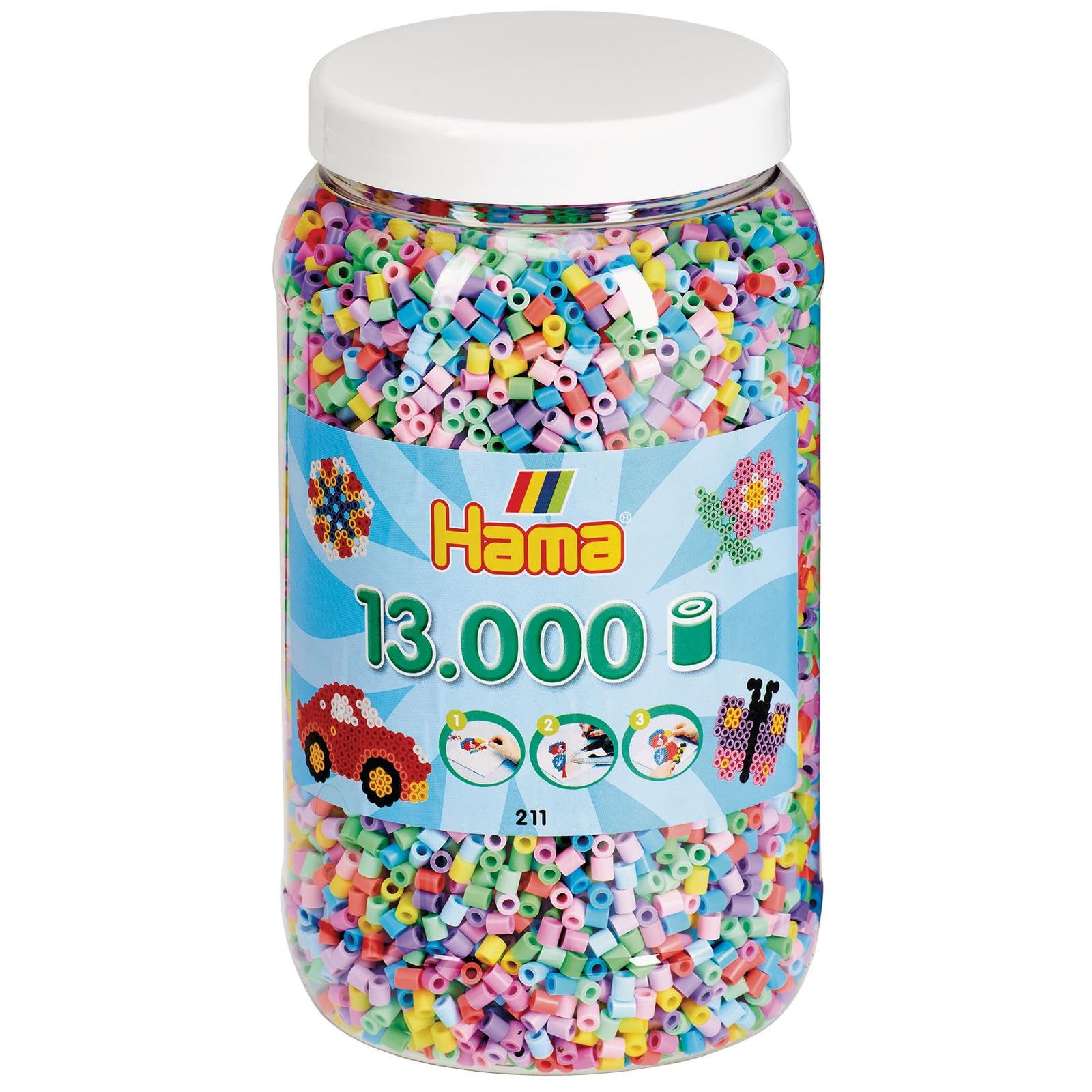 Hama Beads Pastel Mix in Tub