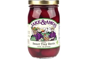 JAKE & AMOS Jake and Amos Pickled Sweet Tiny Red Beets, 16 Oz.