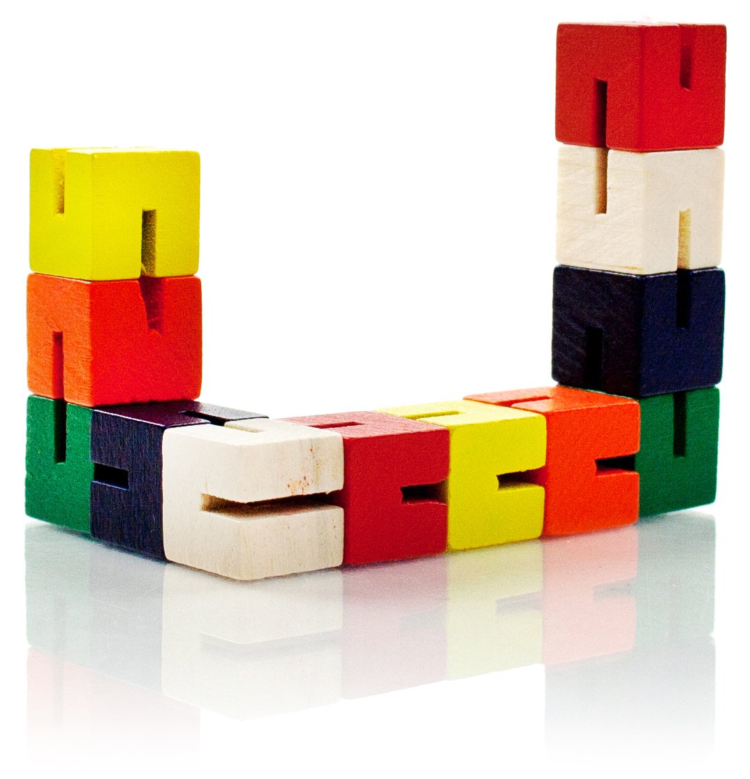 Pack of 4 Twist and lock blocks