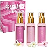 Azulfra Body Spray for Women 3 Pack, Travel Size Each 2 Fl.oz | Fragrance Mist Gift Set, Long-Lasting
