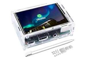 kuman 3.5 Inch Touch Screen with Protective Case 320x480 Resolution TFT LCD Display for Raspberry Pi 3B+, 2B, B+