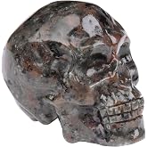 Ytbeoxk Flame Stone Crystal Skull Statue 2