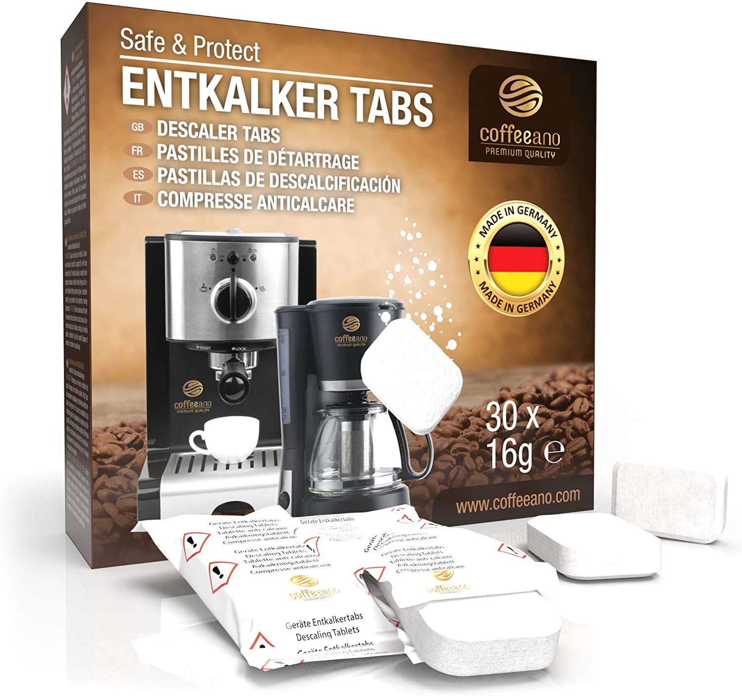 Coffeeano 30x Entkalkungstabletten
