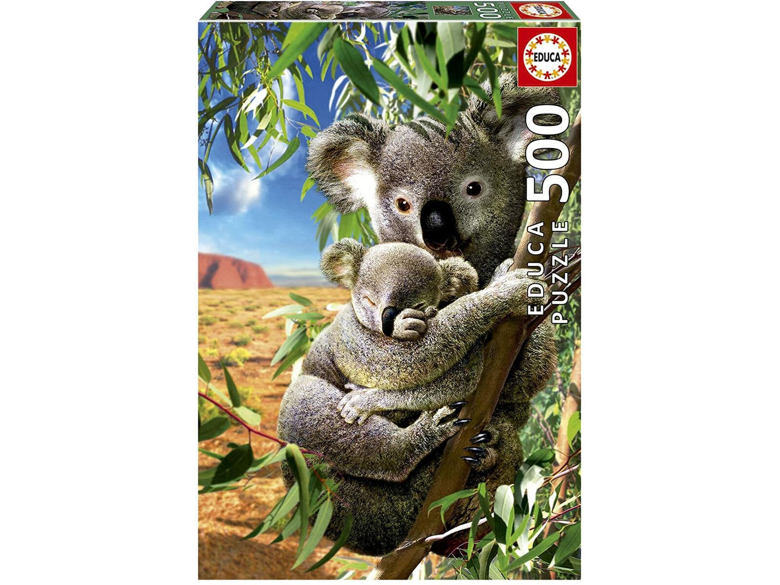 Educa - 500 Piece Puzzle for Adults | Mom and Baby Koala. Includes Glue Fix Puzzle. Measures once assembled: 46 x 34 cm. From 11 years old (18999)