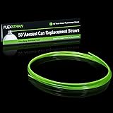 ShopStraw FS250 FlexStraw Aerosol Can Replacement Straws, Neon Green, 50", 2-Count