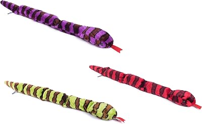 Petface Snake Plush Dog Toy 70 cm Squeaky Durable Plush
