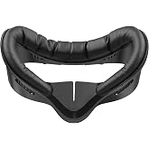Face Pad for Meta Quest 3S Facial Interface for Oculus Quest 3S Accessories Vr Face Cover Replacement with Sweet-Proof PU Leather Foam Cushion Black