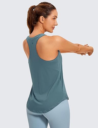 CRZ YOGA Women's Racerback Workout Tank Tops Loose Fit Soft Pima