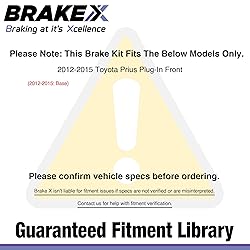 [Front] Brake X Replacement Brake Rotors Kit