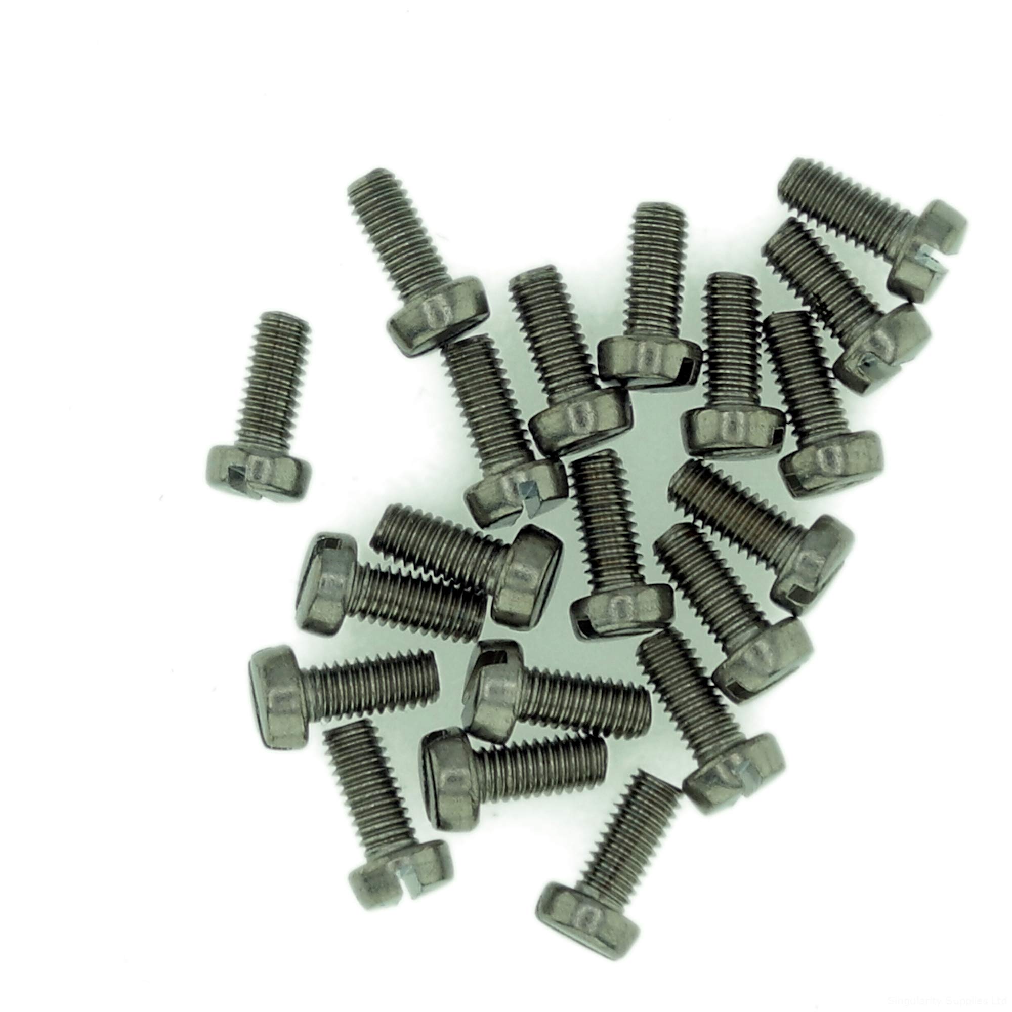 M2.5 (2.5mm x 22mm) Slot Cheese Machine Screw (Bolt) - Stainless Steel (A2) (Pack of 20)