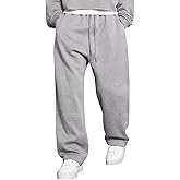 JMIERR Men's Casual Baggy Pants Wide Leg Lounge Travel Pants Streetwear with Pockets