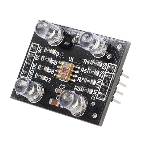 TOOGOO Sensor de reconocimiento de color TCS230 TCS3200 Modulo ...