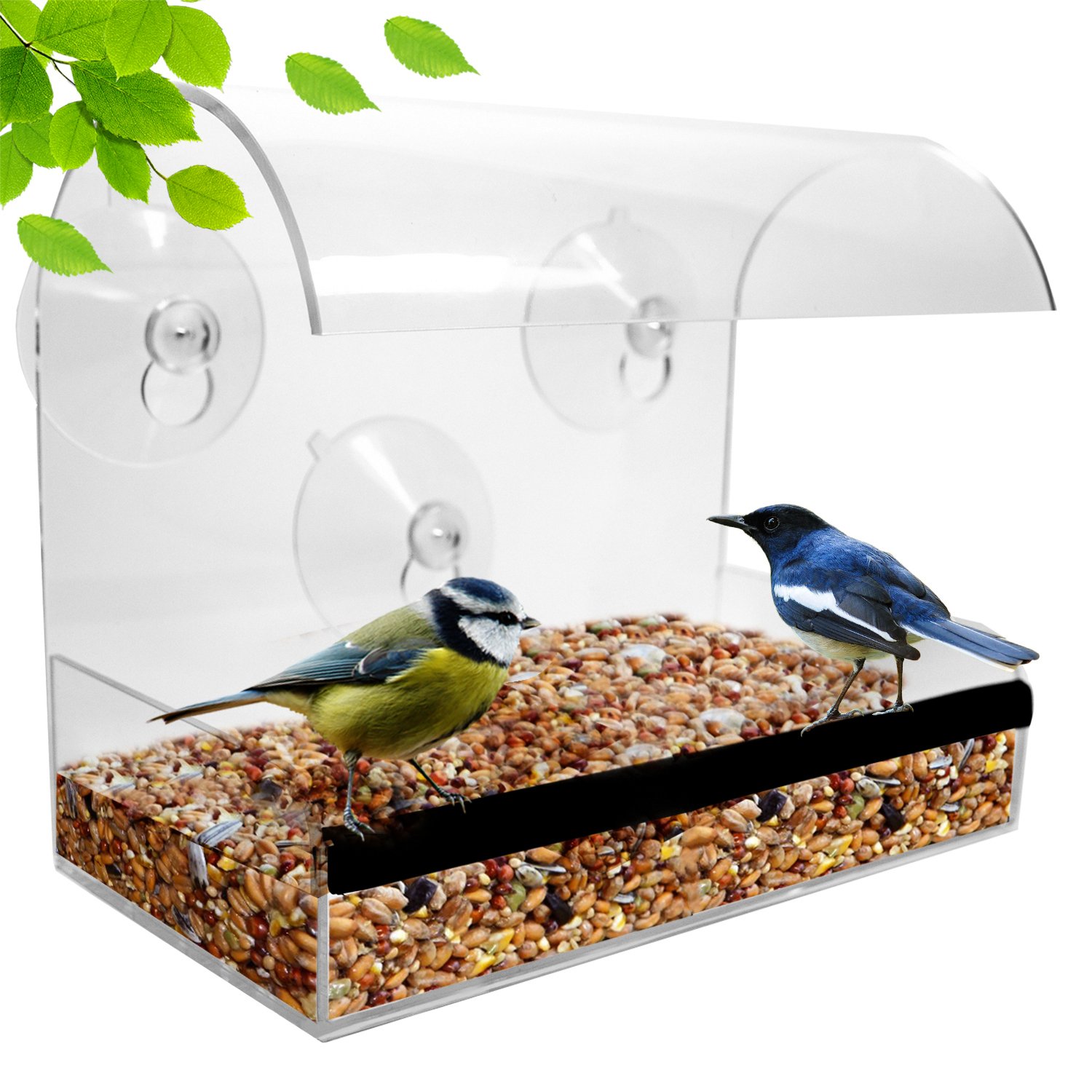 Window Bird Feeder Bird Feeders For Outside Wild Bird Feeder Acrylic Bird Feeder Window Modern Bird Feeder With See Through Bird Feeder Best Gifts For Bird Lovers Women And Elderly Mother Birds
