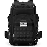 Maelstrom Tactical Backpack for Men, Water Resistant 40L Military Bag | Molle System, 900d Polyester, Laptop Pocket, Load Compression, Tripod Straps, For Hunting, Travel, Hiking,Gym, Camping