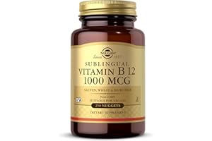 Solgar Vitamin B12 1000 mcg, 250 Nuggets - Supports Production of Energy, Red Blood Cells - Healthy Nervous System - Promotes Cardiovascular Health - Vitamin B - Non-GMO, Gluten Free - 250 Servings