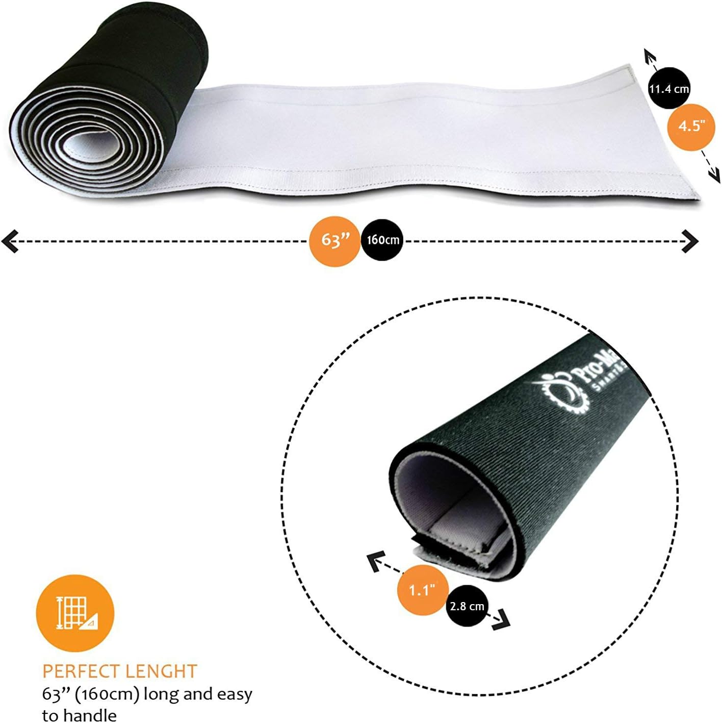 New Design PREMIUM 63'' Cable Management Sleeve, Best Cords Organizer System for TV Computer Office Home Entertainment, DIY Adjustable Black - White Cord Sleeves Wire Cover Concealer Wrap: Computers & Accessories