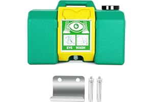 GYZJ Portable Eye Wash Station OSHA Approved,8 Gallons(30L) Wall Mounted Emergency Eyewash Station,Dual Spray Eye Washing Station Lasting for 10 Minutes,Refillable First Aid Eye Wash Units Green