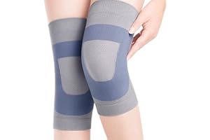 Men Women Silky Cotton Stretchy Knit Knee Warmer Anti-Slip Arthritic Knee Sleeve Knee Pads Arthritis Knee Braces Knee Pain Re