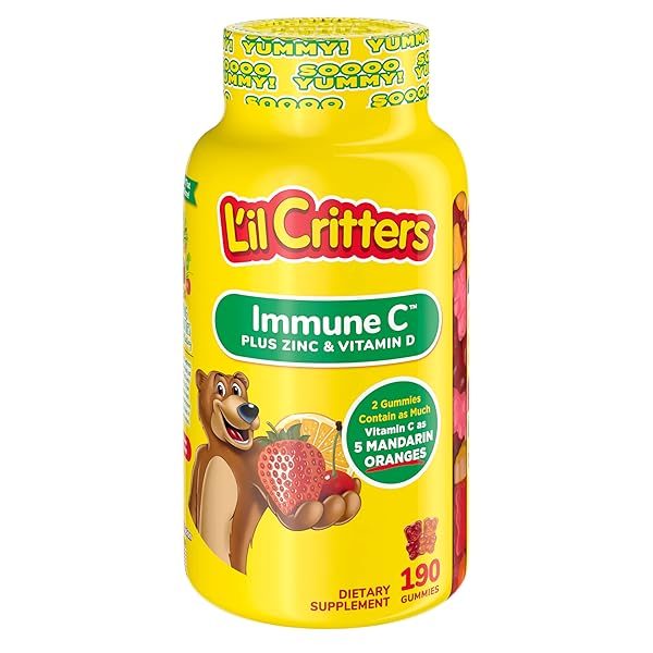 L’IL CRITTERS IMMUNE C DAILY GUMMY SUPPLEMENT VITAMIN...