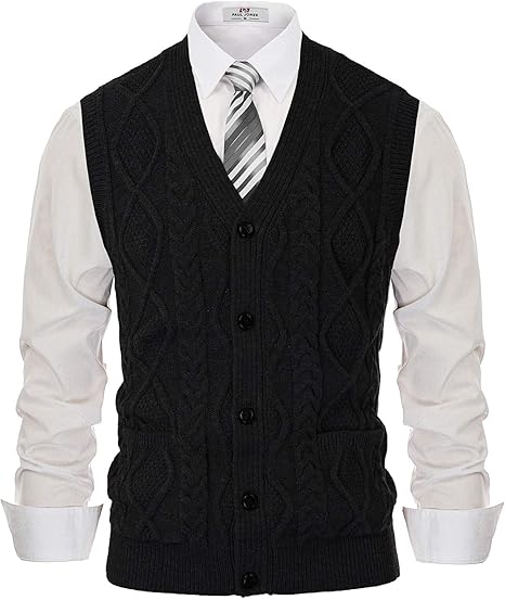 long black vest cardigan