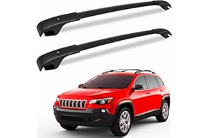FengYu Roof Rack Cross Bars 220lb Compatible with Jeep Cherokee 2014-2023,Aluminum Crossbars Rails Cargo Rooftop Ski Basket Luggage Rack Carrier