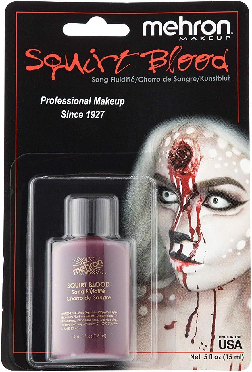 Mehron Makeup Squirt Blood (.5 ounce) (Bright Arterial)