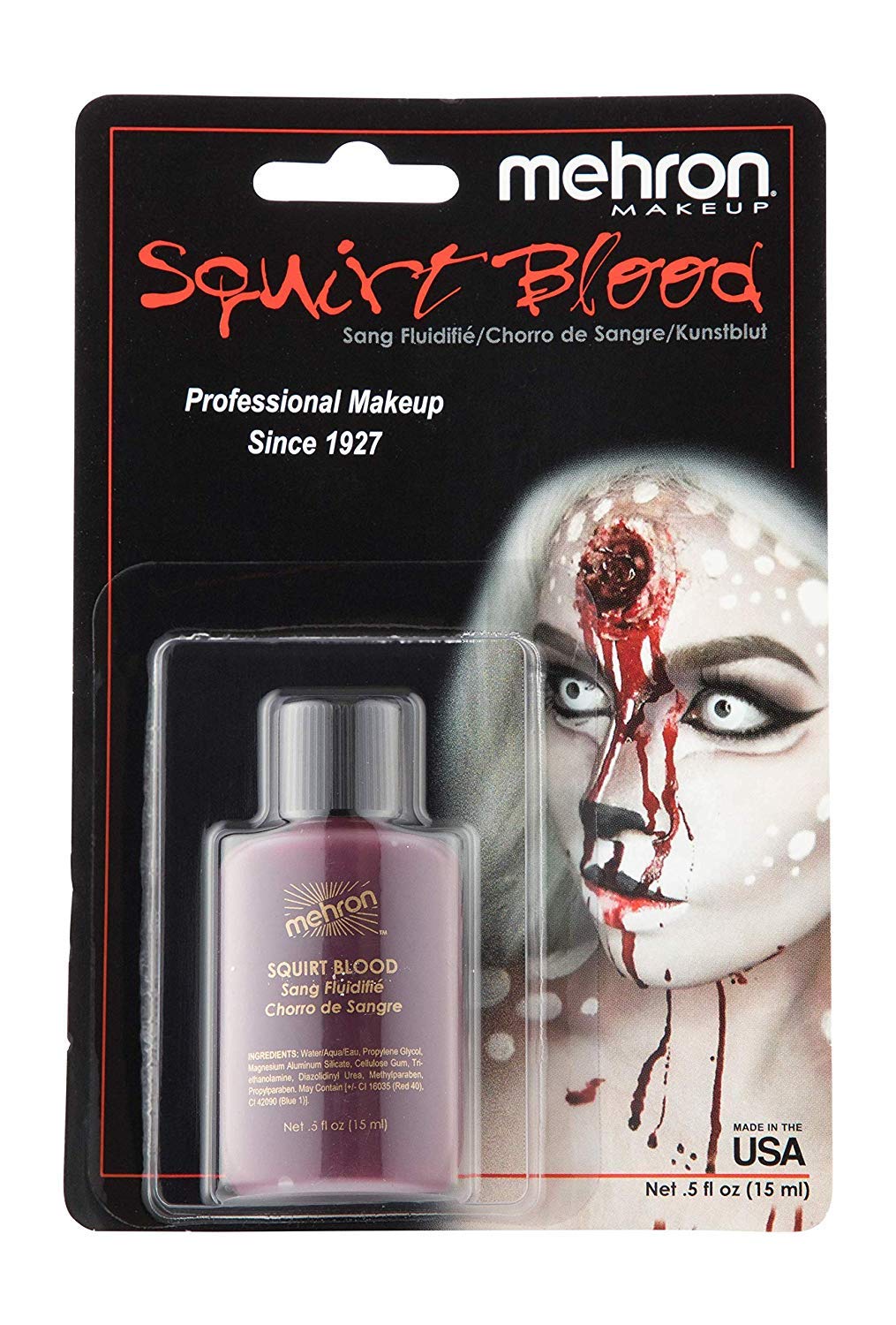 Mehron Makeup Squirt Blood (.5 ounce) (Bright Arterial)