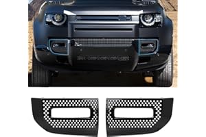 EVGoXMods Front Fog Light Cover Compatible with 2020-2025 Land Rover Defender 90 110 130 Fog Lamps Guard Protector Exterior Accessories