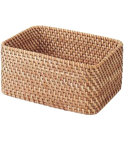 Amazon.com: 無印良品 MUJI 47381306 Overlapping Rattan Rectangular