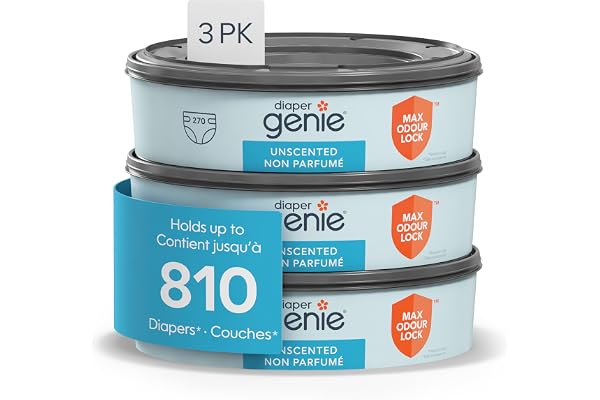 Diaper Genie Diaper Pail System Refills, 3 pack blue