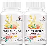 Sihat Sejahtera 67,500 MG Polyphenols Supplement - Powerful Antioxidants & Polyphenol for Age Defense, Polyphenol Superfood, Quercetin, Resveratrol, Plant-Based & Energy, Immune Support, 180 Capsules