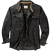 Legendary Whitetails Men's Flannel Lined Shirt Jacket Waxed Cotton Water Resistant
