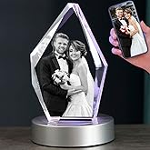 zeiniyio 3D Photo Crystal,Personalized Valentine's Day Gift for Women,Wife,Men,Mom,Customized Birthday,Anniversary,Couple Gift.Personalized Photo Gift