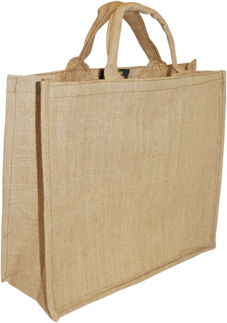 Dezio Extra Large Natural Hessian Laminated Jute Bag Amazon.co.uk