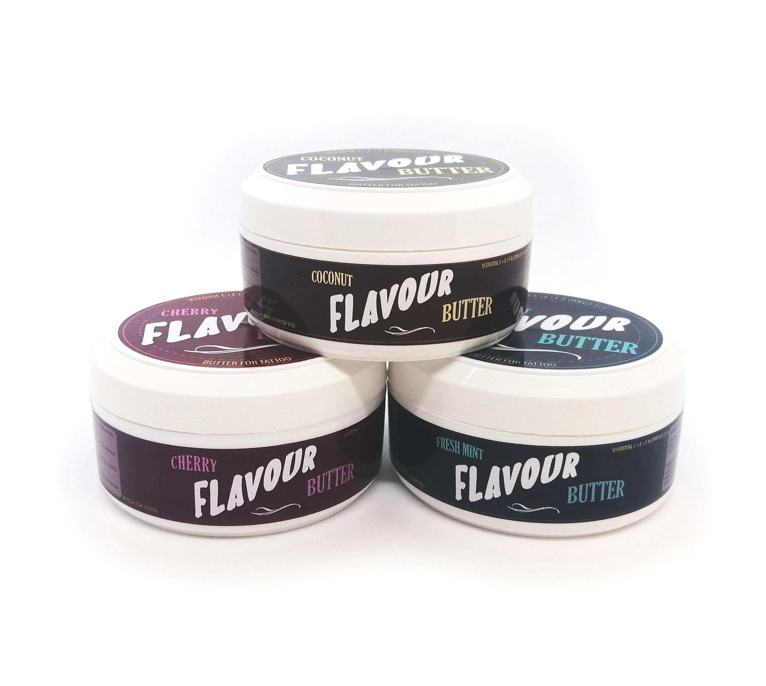 Flavourtatoo - Butter for tattoo - Coco + Fresh Mint + Cherry - Microblading - Micropigmentation - 200ml