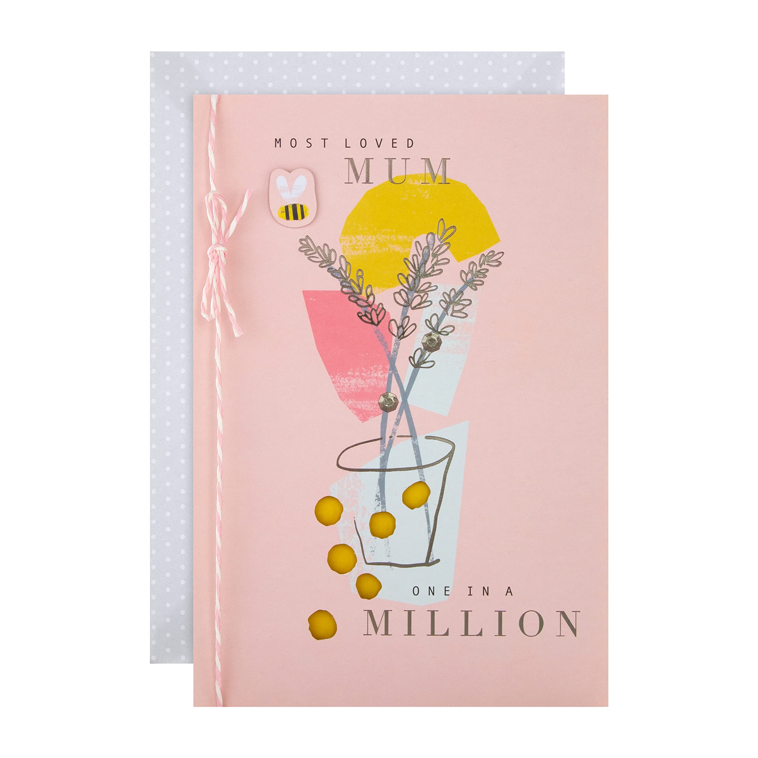 Hallmark Mother's Day Card for Mum - Floral with Bee Attachment