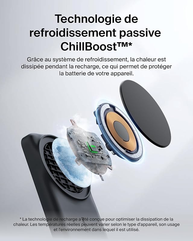 UltraCharge Chargeur Magnétique 3-en-1 avec Qi2, 25 W - Noir