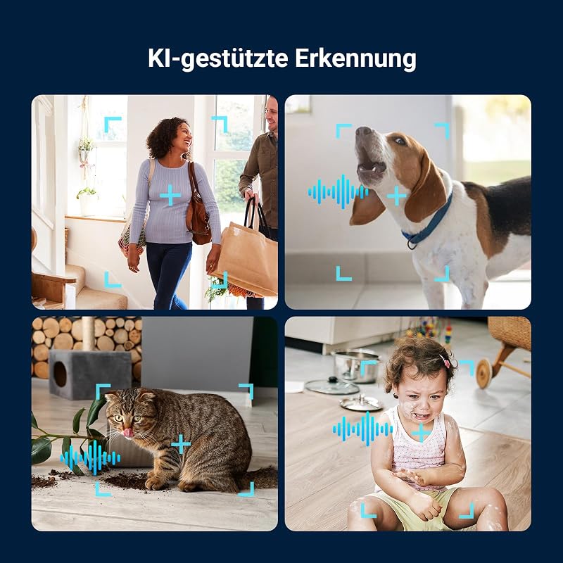 C6N G1 4K Überwachungskamera Innen, 2,4/5 GHz WLAN Baby Kamera