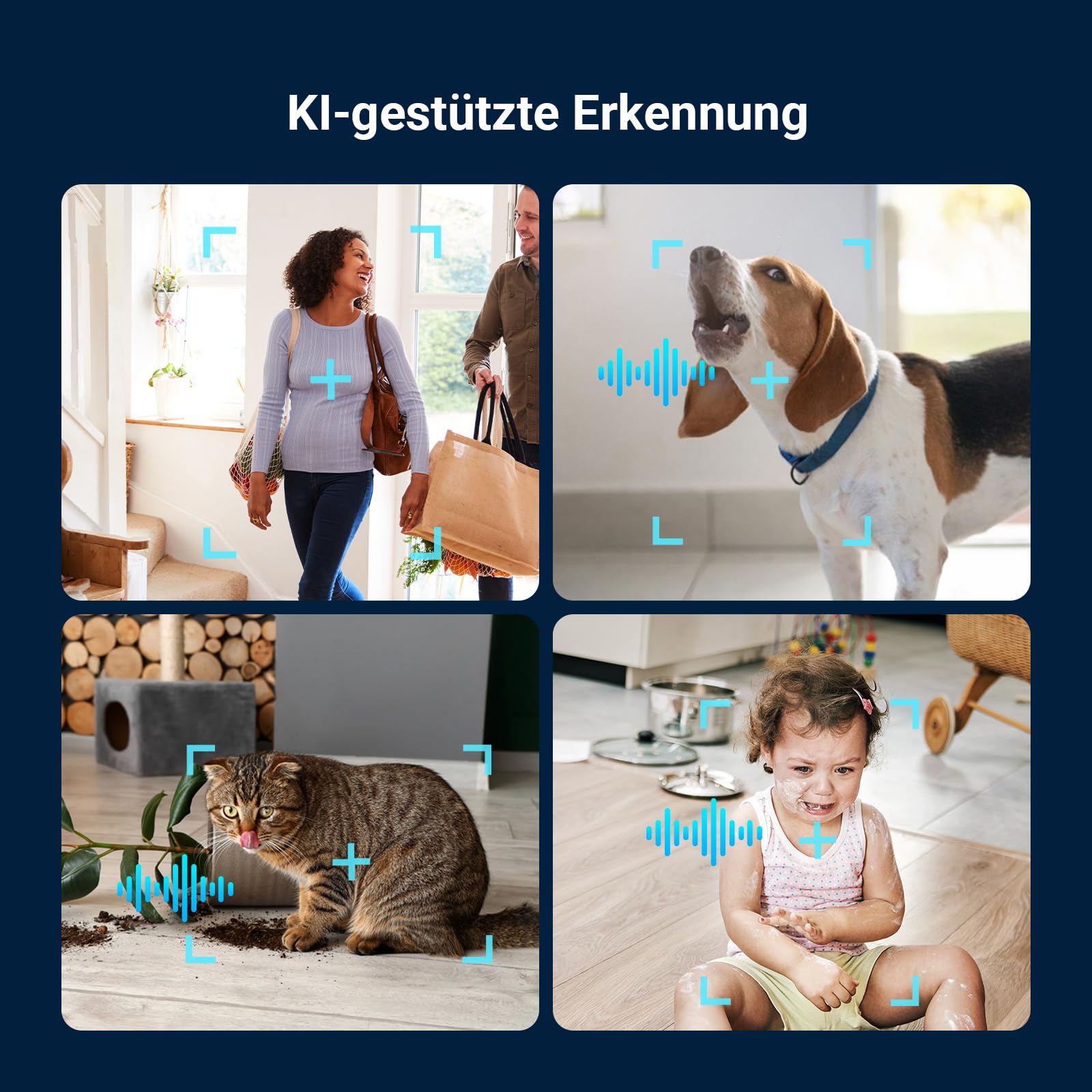 EZVIZ C6N G1 4K 8MP Überwachungskamera Innen, WLAN Baby Monitor 2er Pack 4