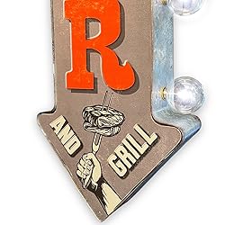 Dad's Bar Double-Sided Marquee Sign With Vintage