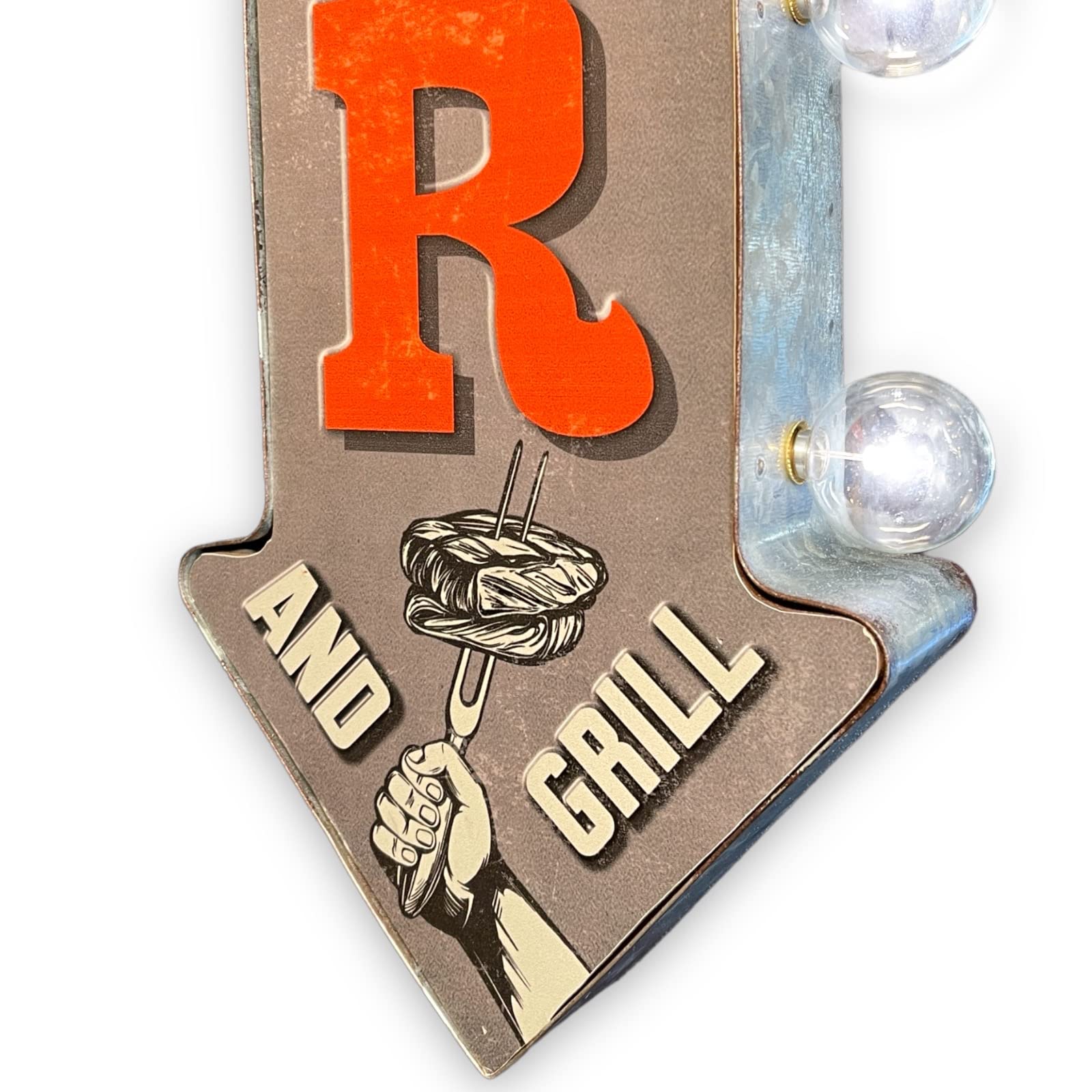 Dad's Bar Double-Sided Marquee Sign With Vintage