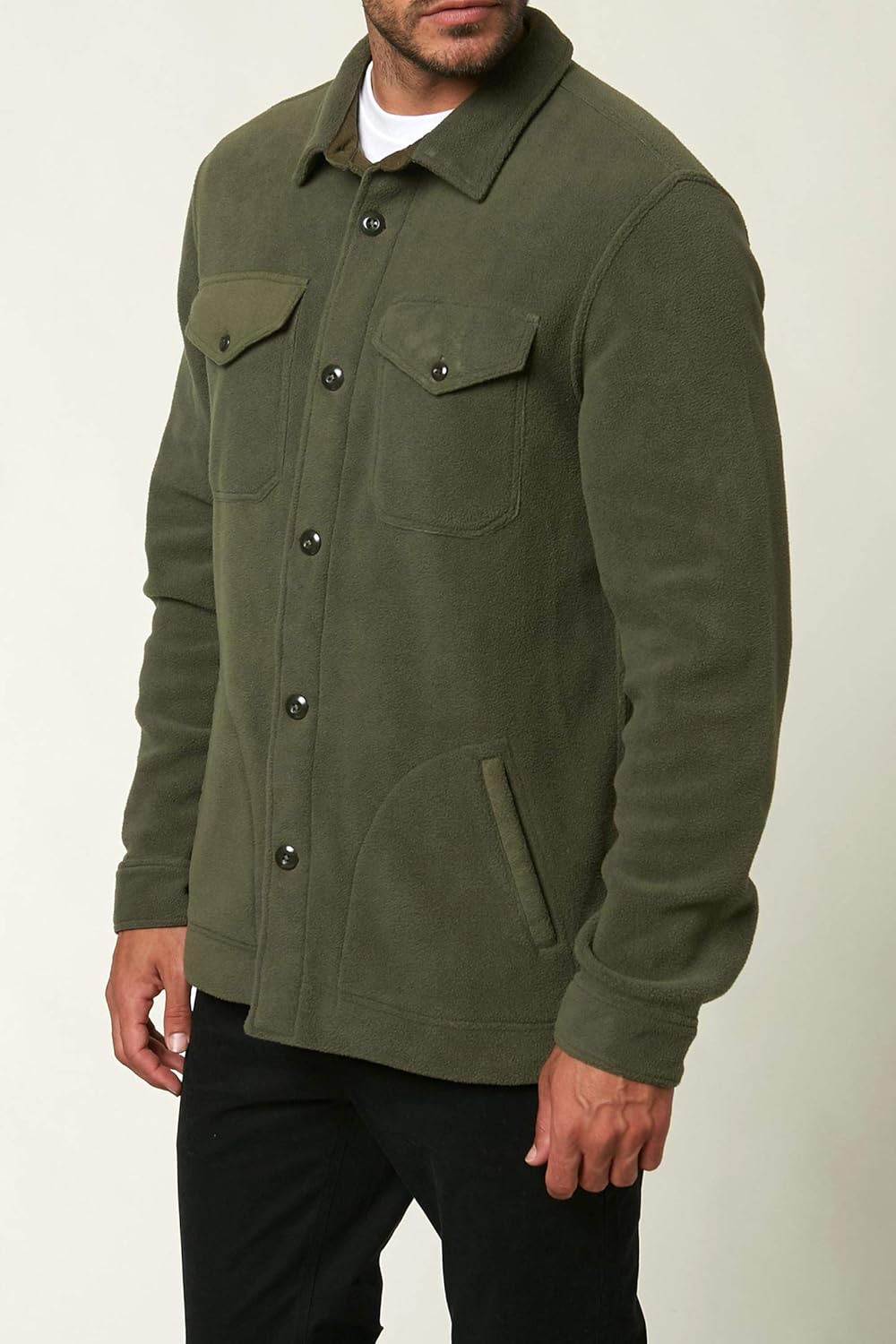 O'NEILL Men's Fleece Shirt Jacket: Clothing