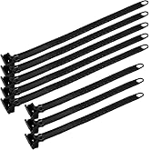 Chapou 8 Pcs Cradle Ratchet Strap Kit Bike Rack Straps 2 Sizes Adjustable Bike Wheel Stabilizer Straps for Roof Hitch Mount Bikes Carriers, Black
