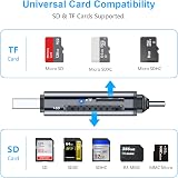 Beikell USB C SD Card Reader USB 3.0 Dual Connector Micro SD Adapter Mac PC view 6